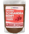 XPRS Nutra Organic Schisandra Berry Powder Extract - Premium USDA Organic Schisandra Powder for Cognition and Immunity - Vegan Friendly Berry Superfood (8 oz)