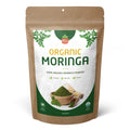 SPICY ORGANIC Green Moringa Superfood Powder 8 oz. - 100% Pure Moringa Oleifera Leaf Powder for Tea and Hair Nutrient-Rich Energy Booster - Certified USDA Organic Non-GMO and Raw from India