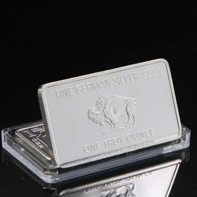 Commemorative Silver Bar and Buffalo Silver Coin