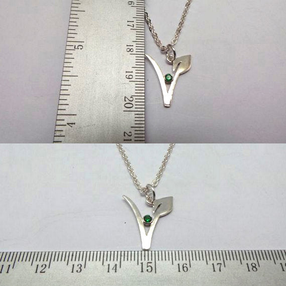 Crystal Vegan Necklace with Tulip Symbol